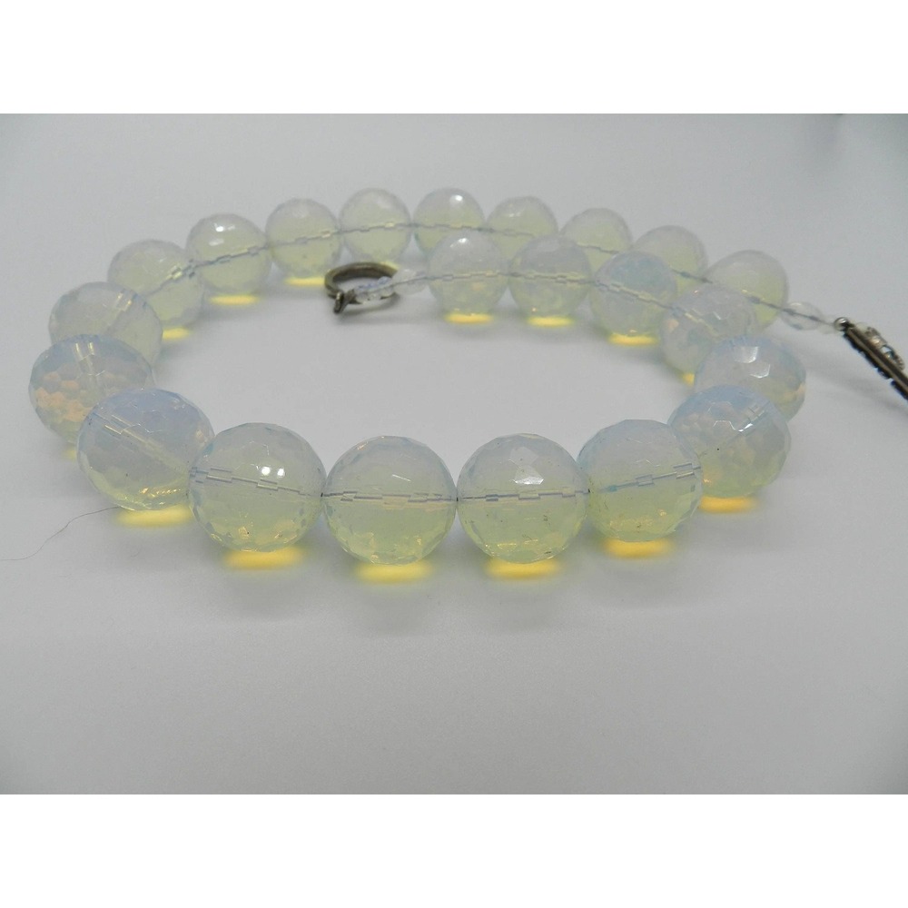 16 inch Opalescent Swarovski Necklace,Sterling Toggle clasp